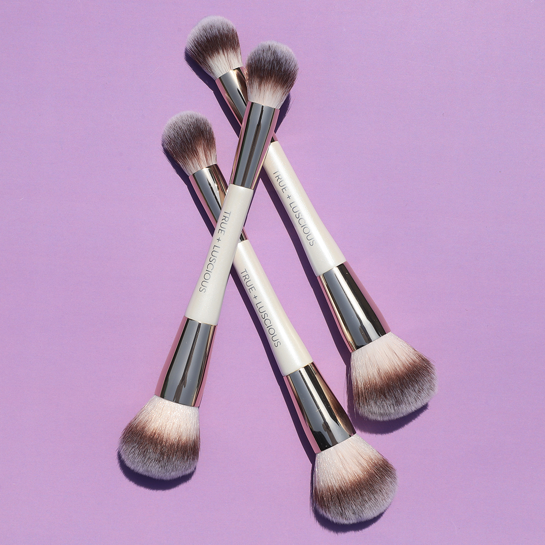 Dualended Bronze, Blush & Glow Brush True + Luscious